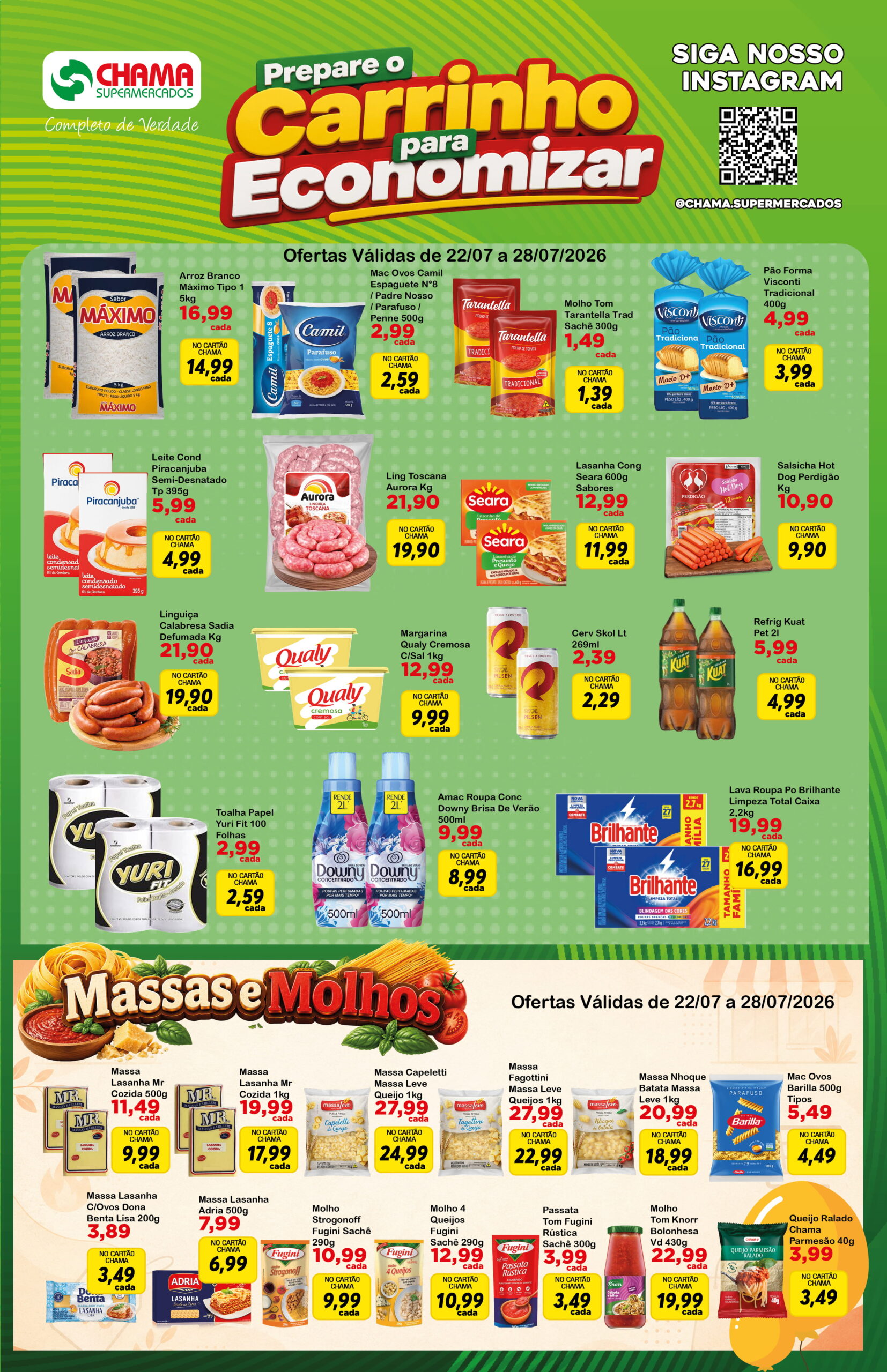 Leia mais sobre o artigo Tabloide de Ofertas Supermercado Chama