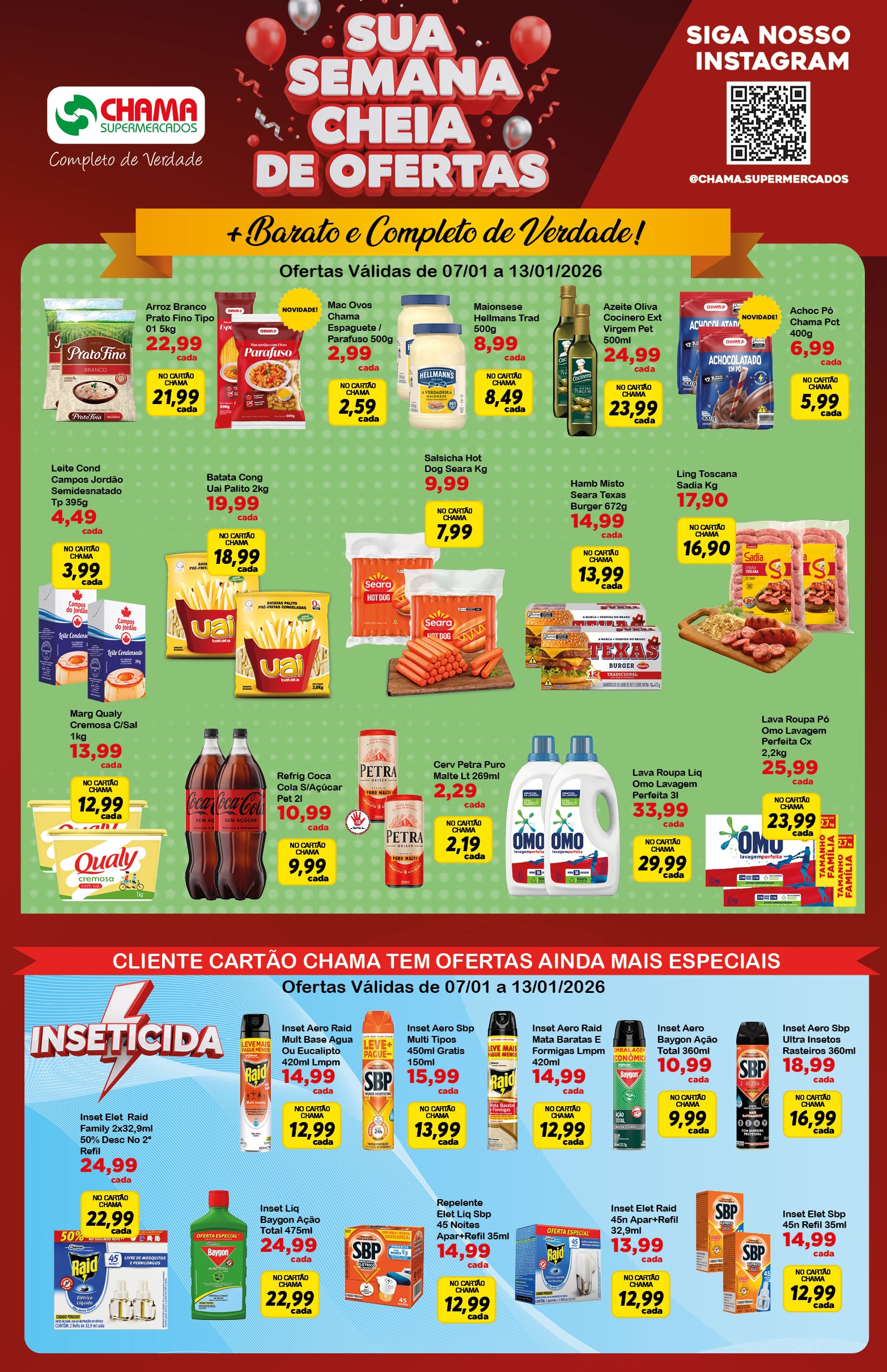 Leia mais sobre o artigo Tabloide de Ofertas Supermercado Chama