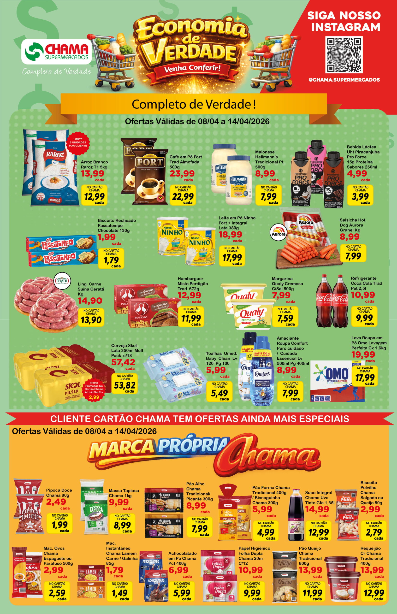 Leia mais sobre o artigo Tabloide de Ofertas Supermercado Chama