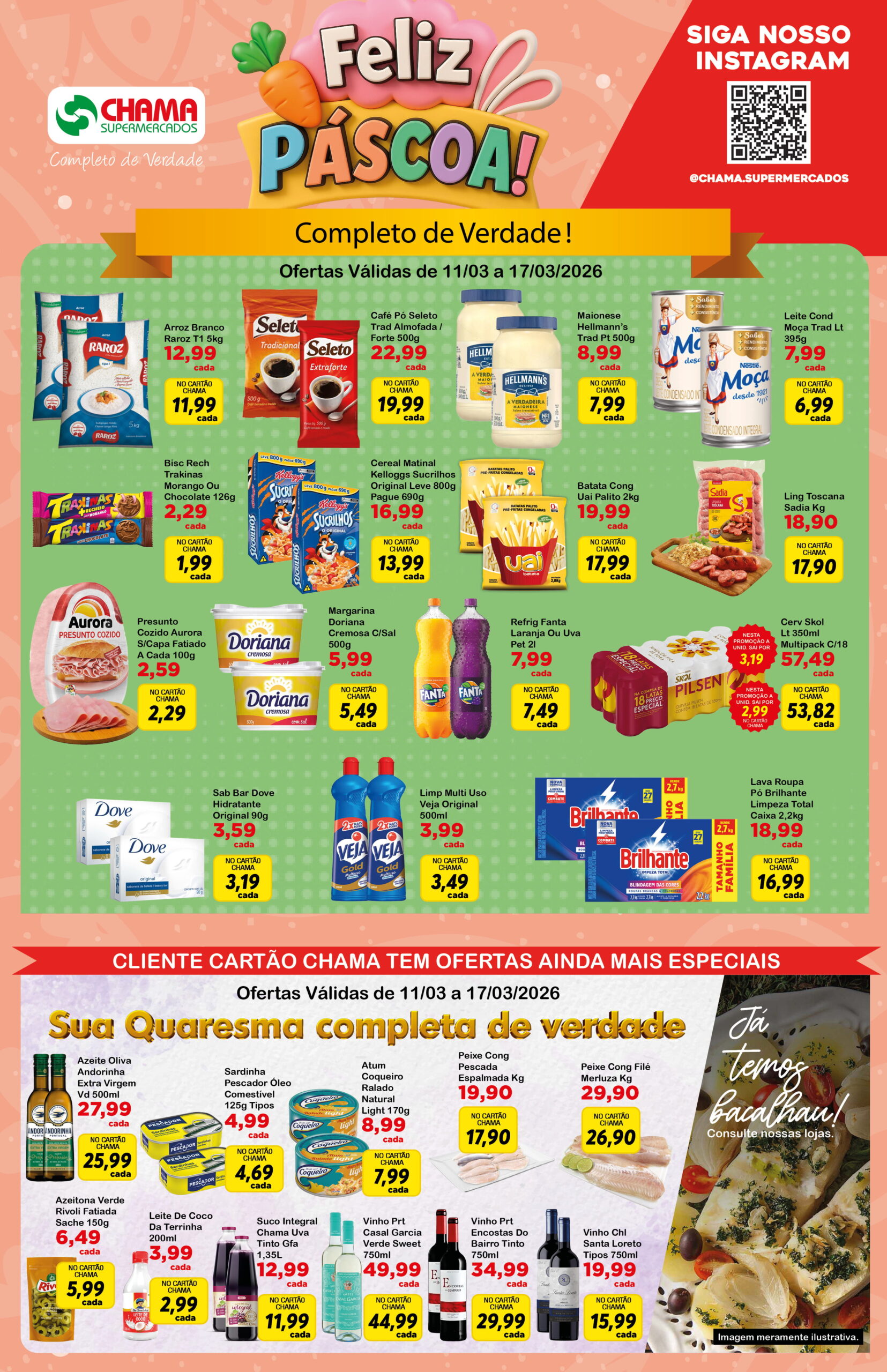 Leia mais sobre o artigo Tabloide de Ofertas Supermercado Chama