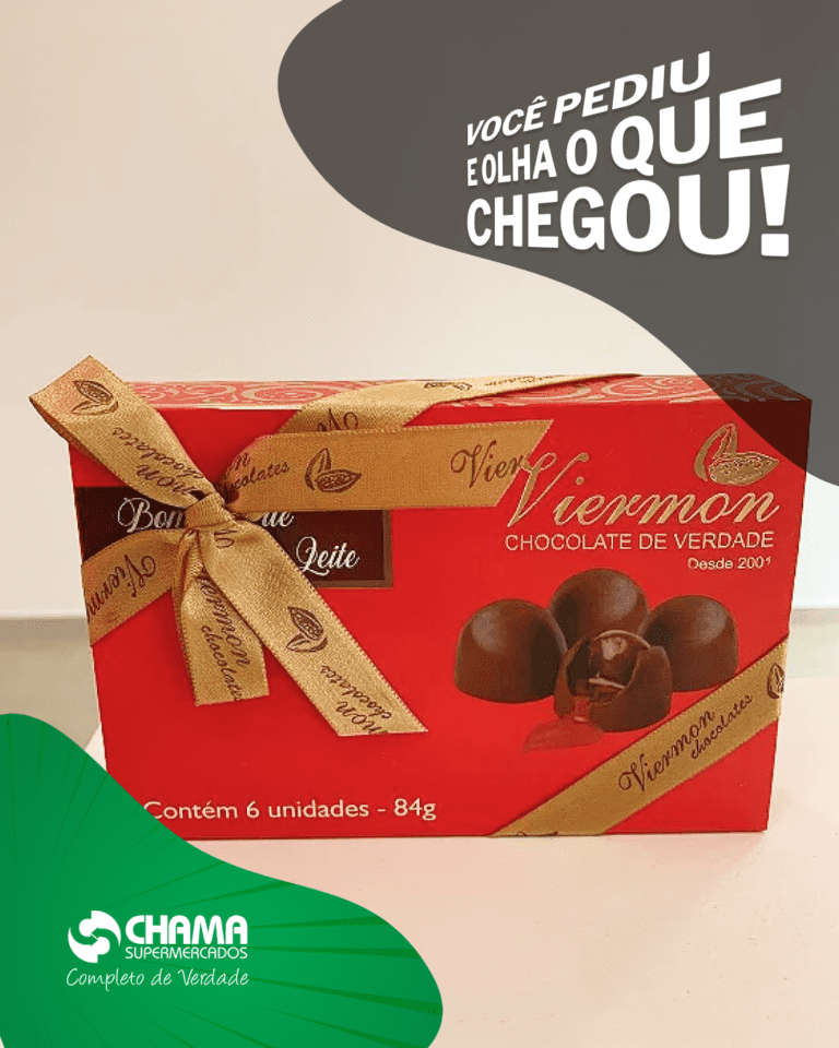 Caixa de Bombom Viermon Chocolate de Verdade