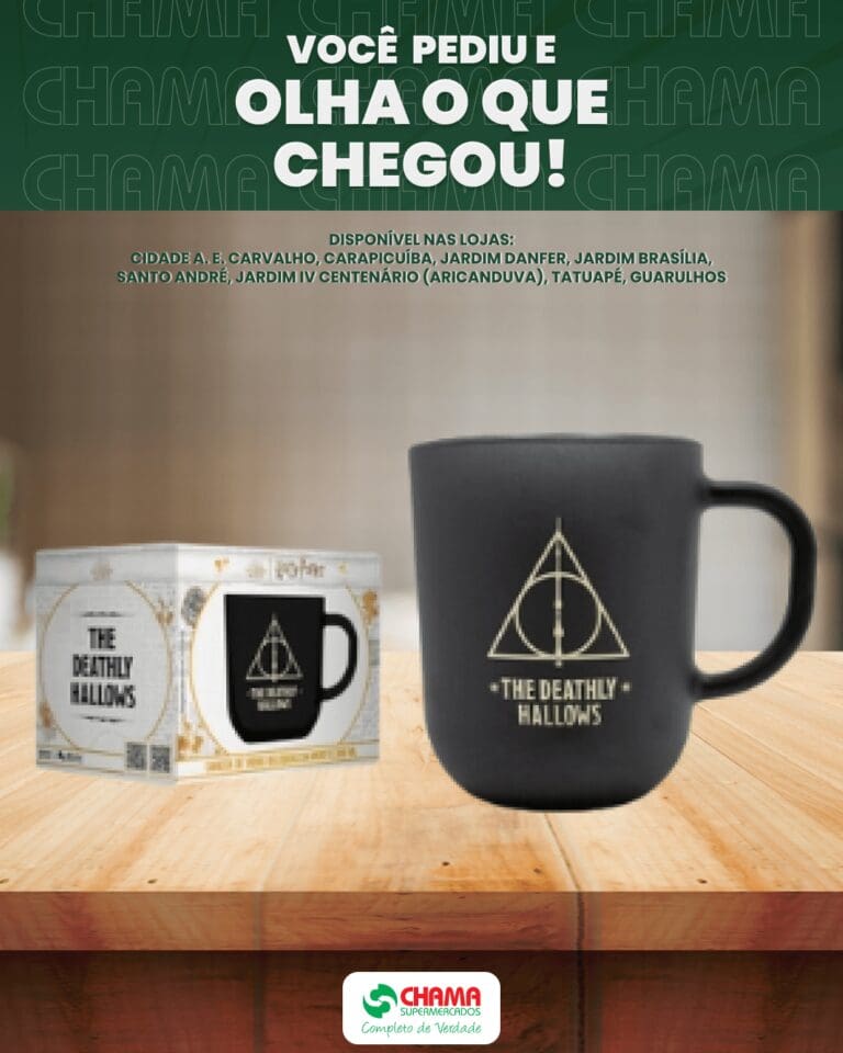 Caneca Harry Potter The Deathly Hallows