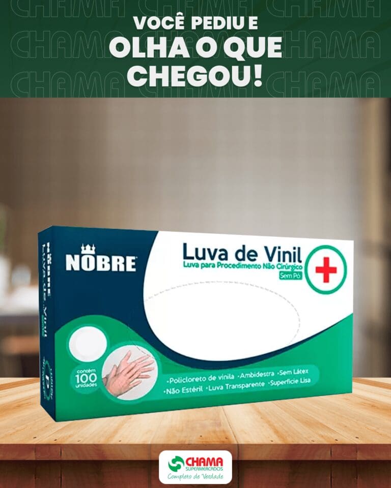 Luva de Vinil Nobre