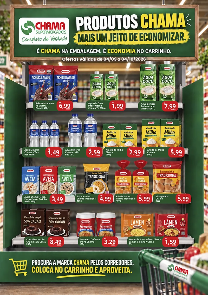 Leia mais sobre o artigo Tabloide Produtos Chama
